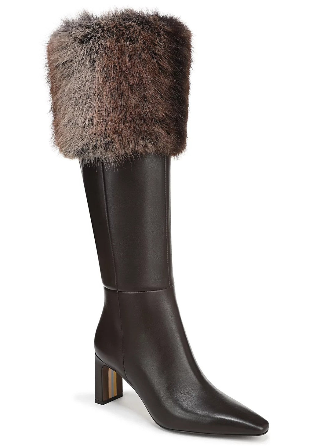 Chocolate Brown/Brown Multi Wide Calf