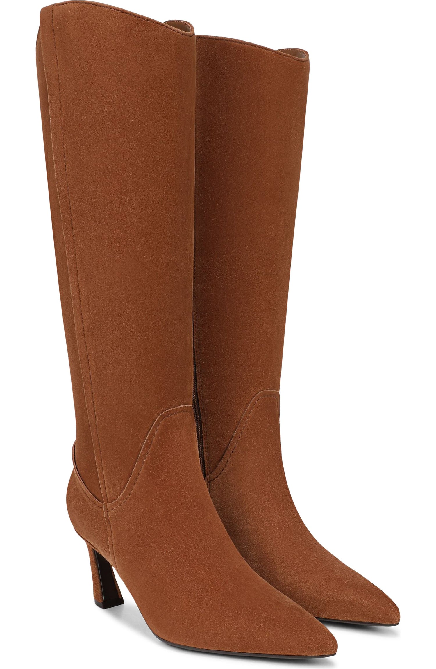 Dark Chestnut Brown Wide Calf