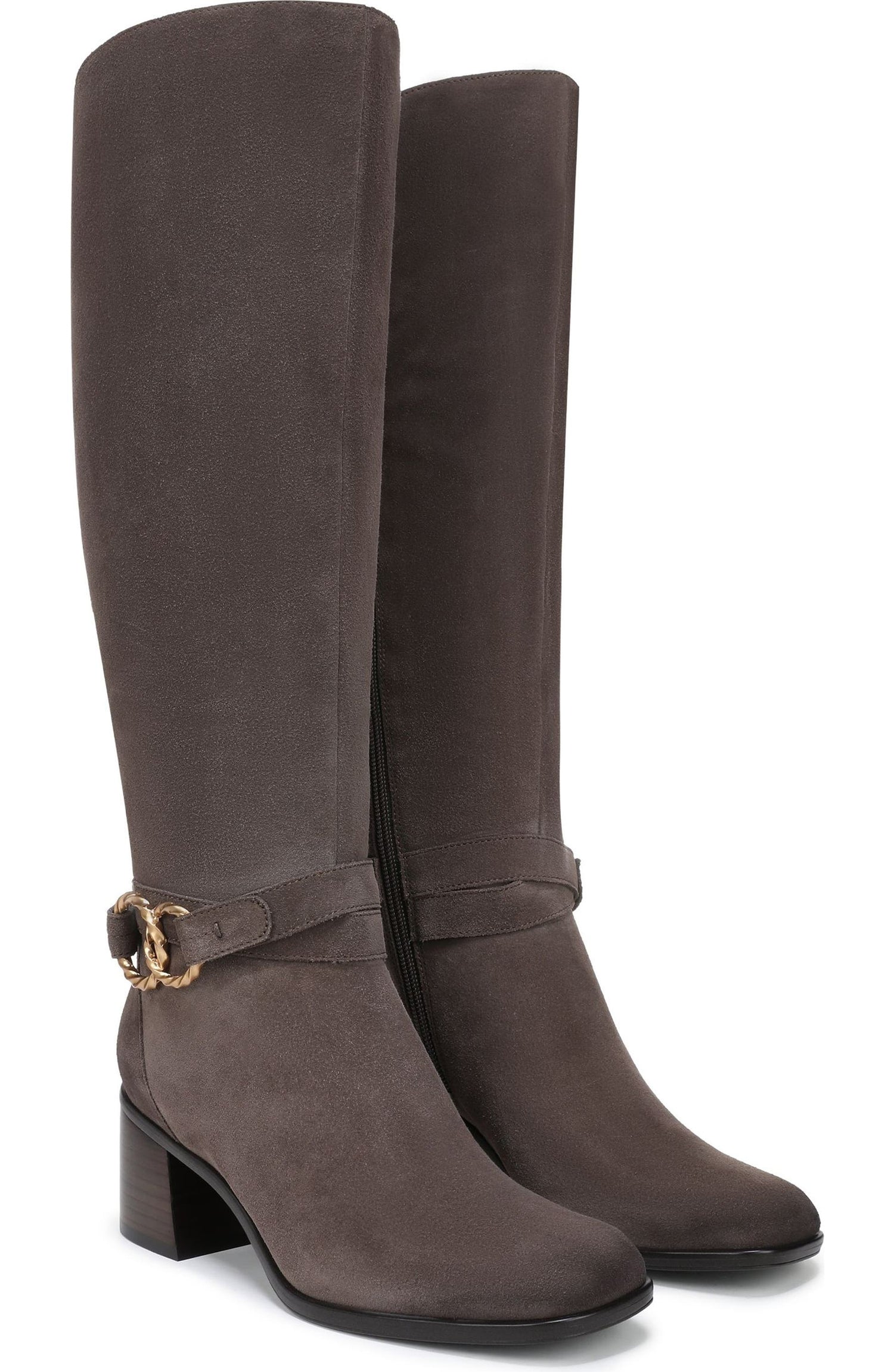 Taupe Grey Wide Calf