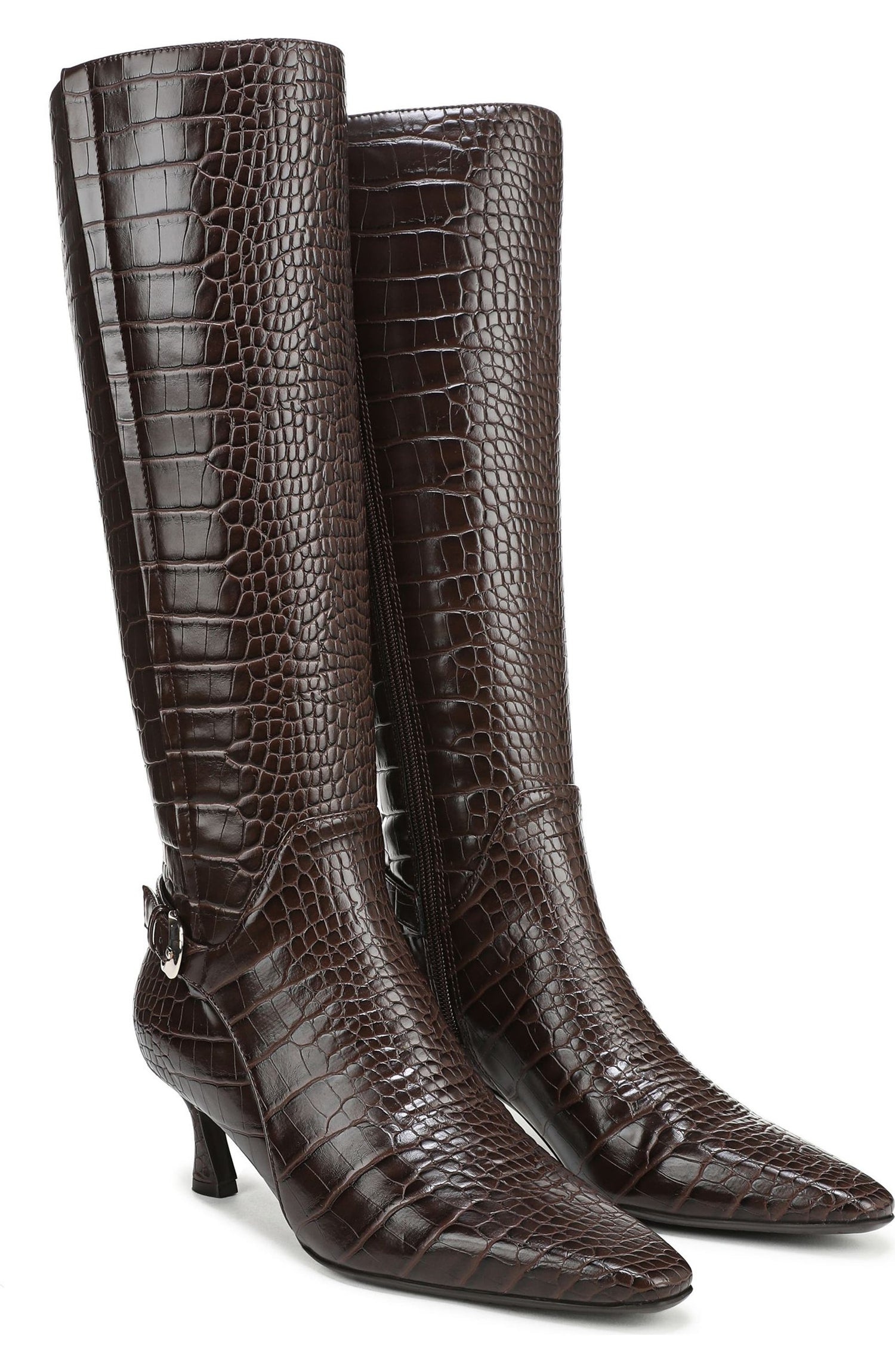 Chocolate Bar Croco Wide Calf