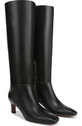 Black Leather Wide Calf
