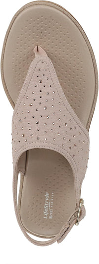 LifeStride Women's Beachy Bright Slingback Wedge Sandal