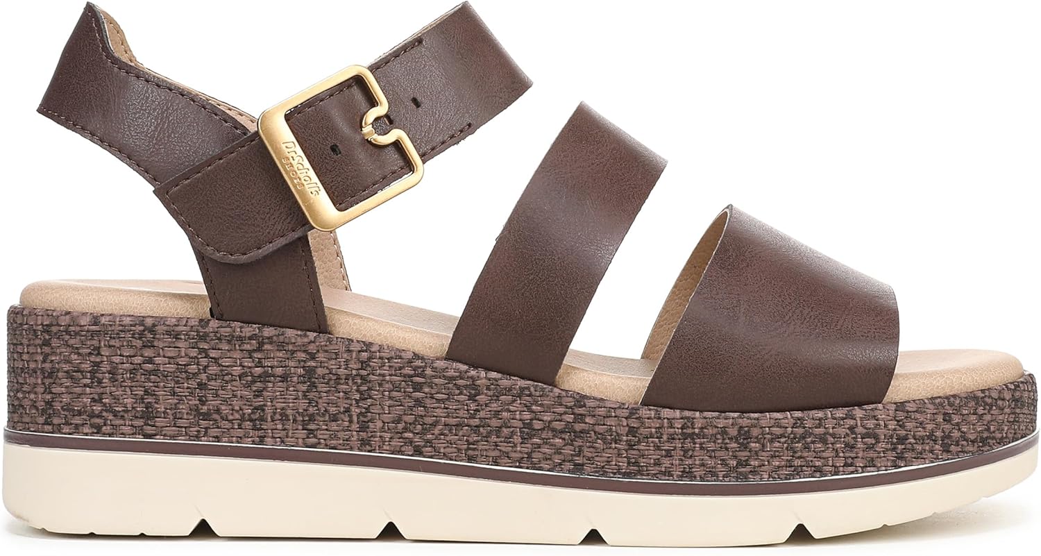 Dr. Scholls Women's Once Twice Espadrille Platform Wedge Sandal