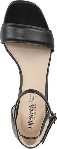 LifeStride Women's Ashland 2 Block Heel Strappy Sandal