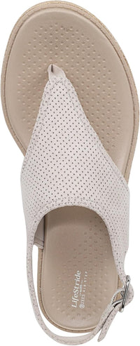 LifeStride Women's Beachy Slingback Wedge Sandal