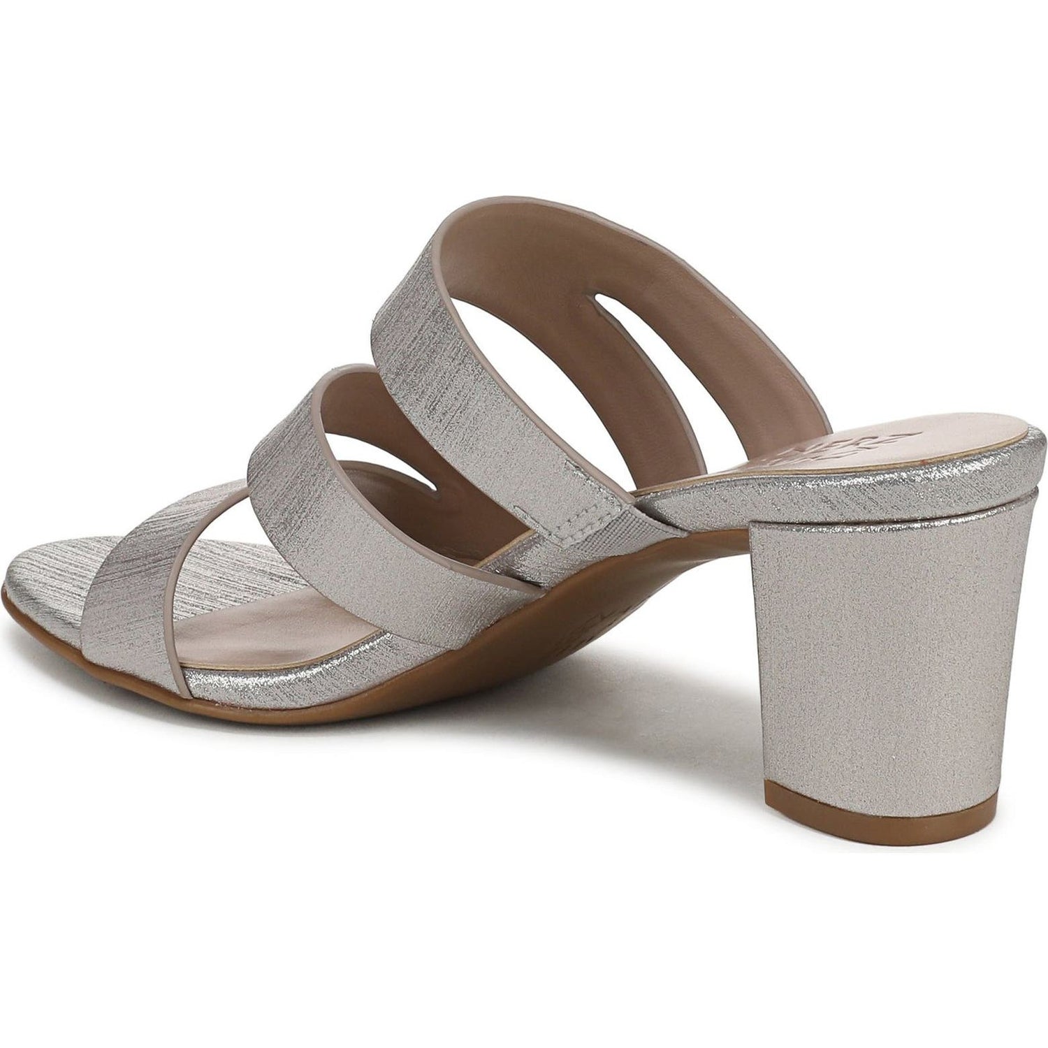 Naturalizer Women's Beaming Strappy Slide Heeled Sandal