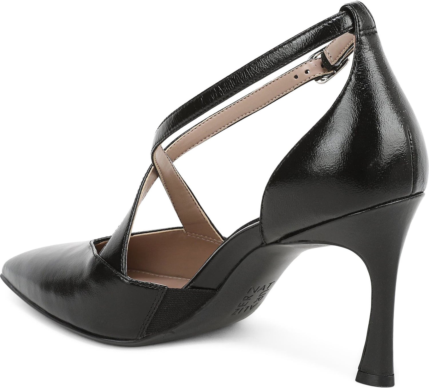 Naturalizer Women's Angelina Ankle Strap Pointed Toe Pump