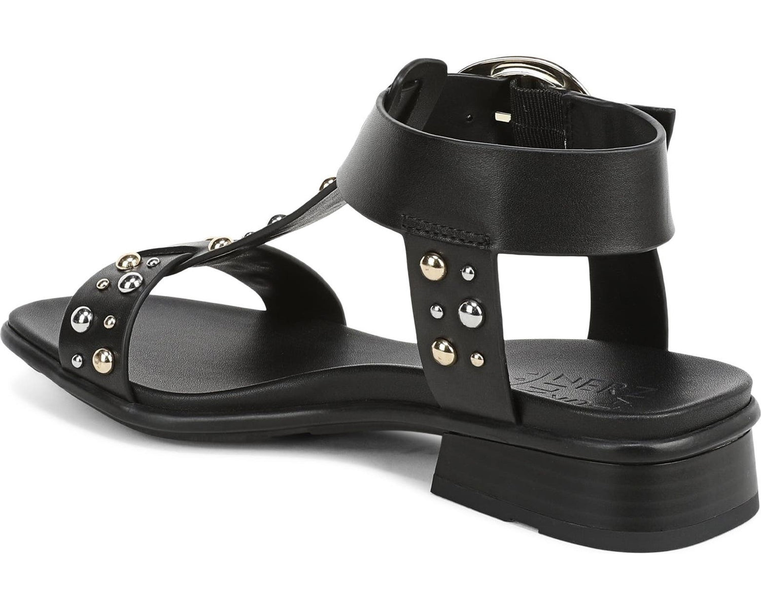 Naturalizer Women's Brandy Stud T-Strap Buckle Strappy Sandal