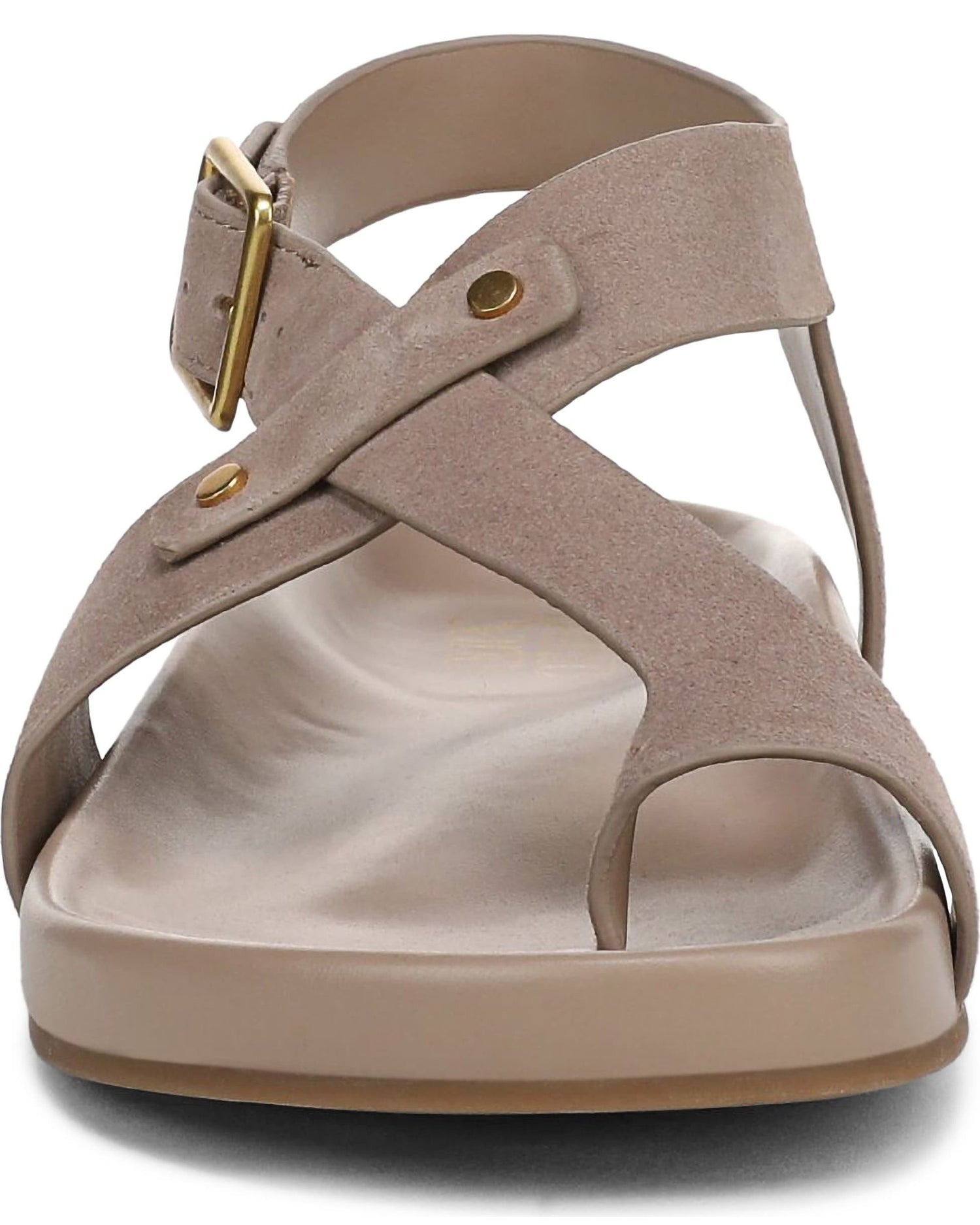 Franco Sarto Women' s Blair Toe Loop Buckle Flat Sandals
