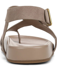 Franco Sarto Women' s Blair Toe Loop Buckle Flat Sandals