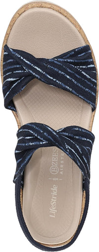 LifeStride Women's Riley Slingback Wedge Sandal