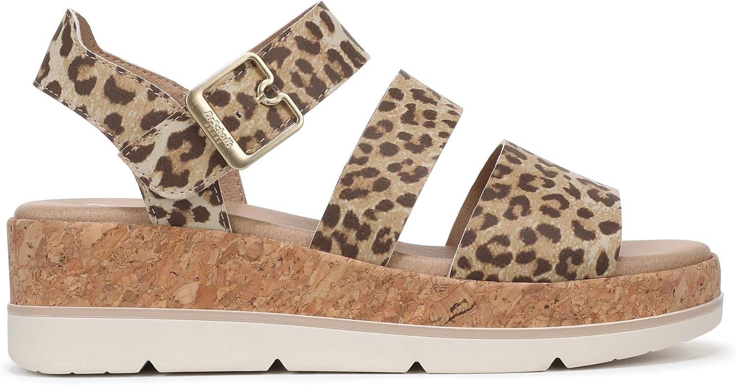 Dr. Scholls Women's Once Twice Espadrille Platform Wedge Sandal