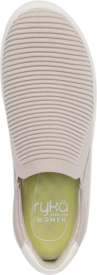 Ryka Women's Viv Ease Knit Court Inspired Slip On Sneakers