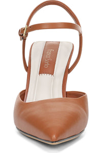 Franco Sarto Women's Cherie Pointed Toe Ankle Wrap Wedge Pump