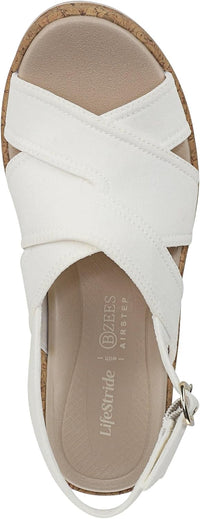 LifeStride Women's Rye Slingback Wedge Sandal