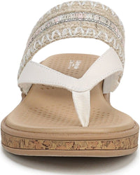 LifeStride Women's Birdie Wedge Flip Flop Sandal