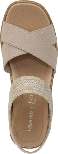 LifeStride Women's Verity Slingback Wedge Sandal