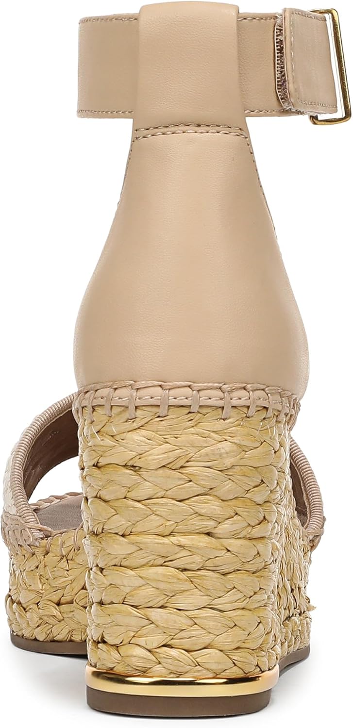 Franco Sarto Womens Clemens Jute Wrapped Espadrille Wedge Sandals