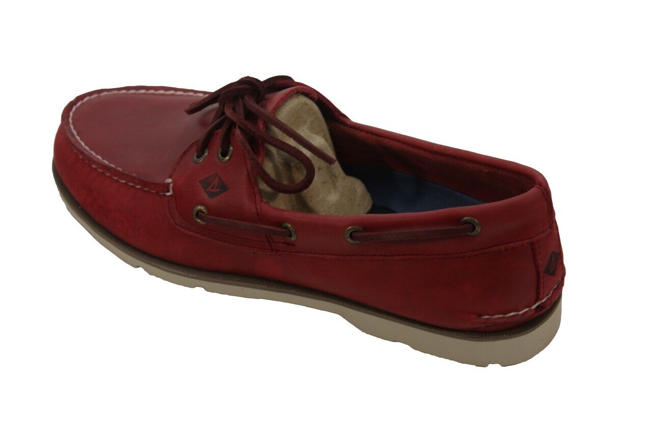 Sperry Top-Sider Leeward 2-Eye Men's Red Boat Shoes