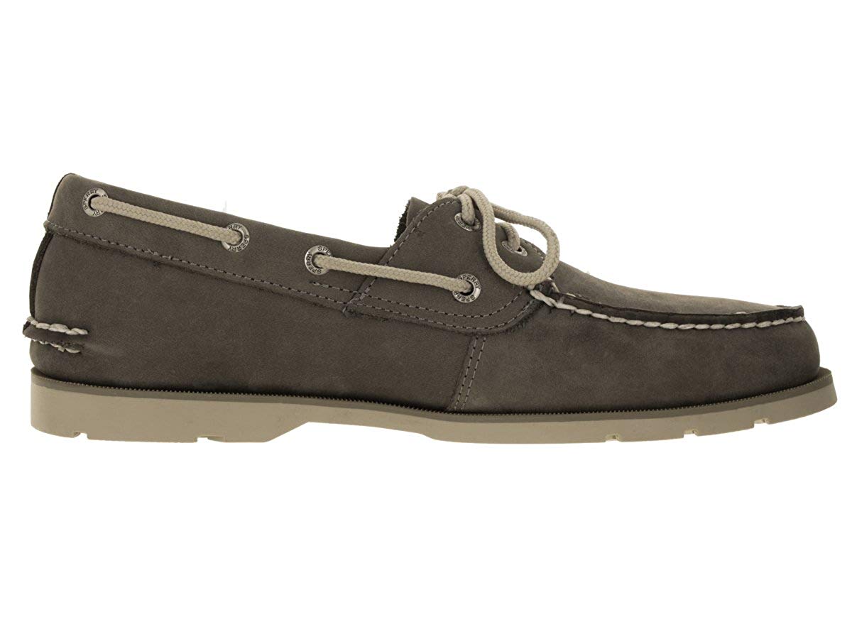 Sperry Top-Sider Leeward 2-Eye Men's Soft Suede Grey Boat Shoe