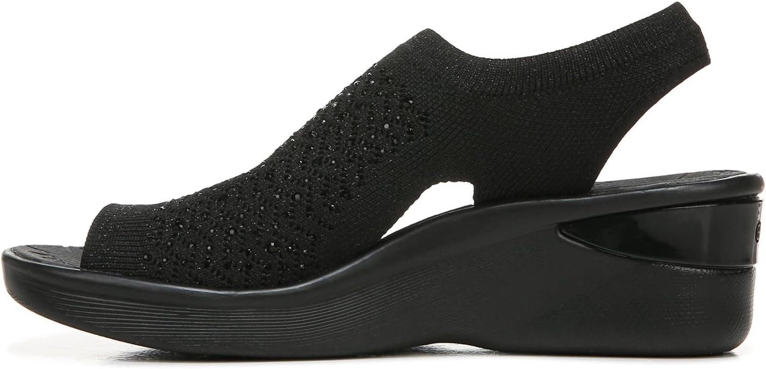 BZees Women's Star Slingback Wedge Sandal