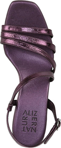 BZees Women's Galaxy Ribbed Platform Slide Sandal