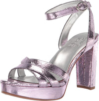 Rosa Purple Metallic Leather