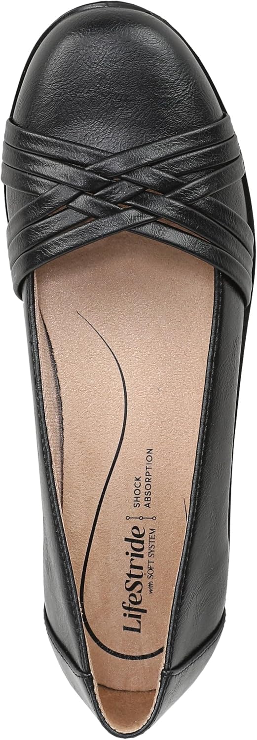 LifeStride Womens Incredible Slip On Ballet Flats