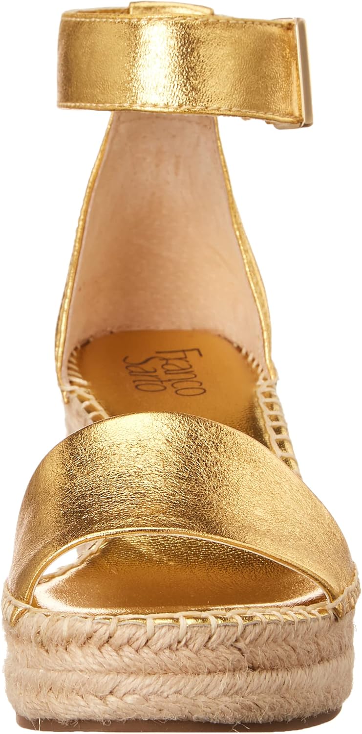 Franco Sarto Womens Clemens Jute Wrapped Espadrille Wedge Sandals