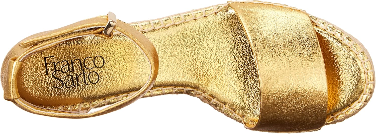 Franco Sarto Womens Clemens Jute Wrapped Espadrille Wedge Sandals