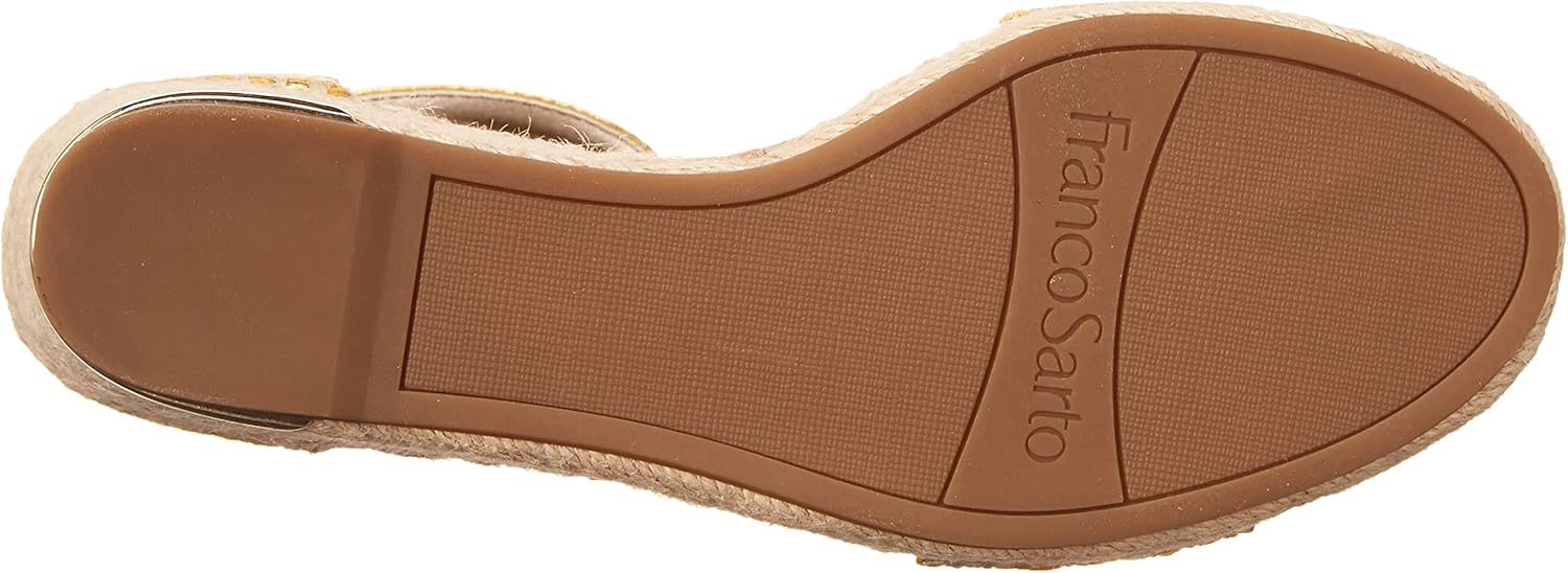 Franco Sarto Womens Clemens Jute Wrapped Espadrille Wedge Sandals
