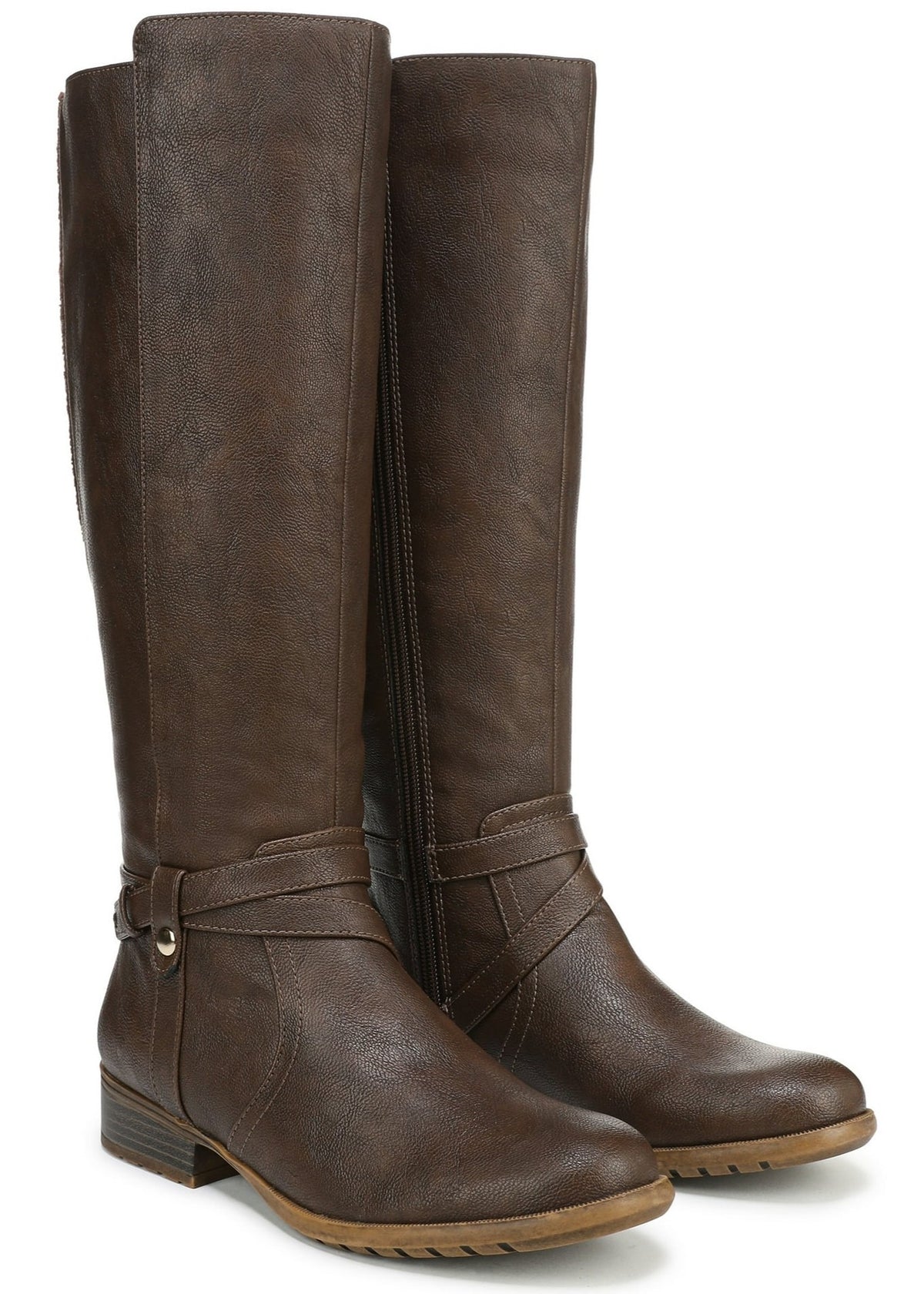 Dark Tan Wide Calf
