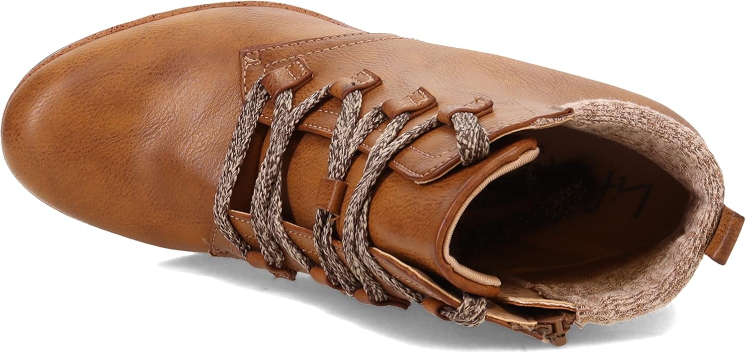 LifeStride Womens Zone Lace Up Wedge Bootie