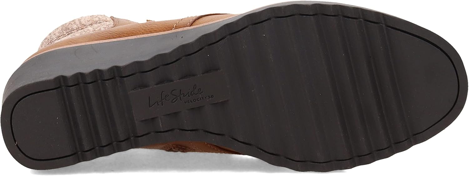 LifeStride Womens Zone Lace Up Wedge Bootie