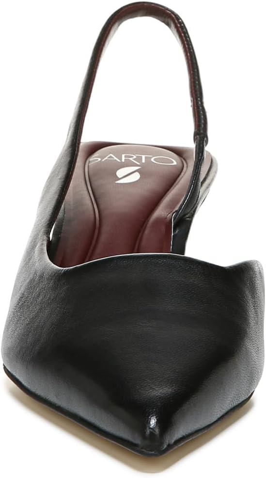 Franco Sarto Women's Devin Pointed Toe Kitten Heel Slingback Pump