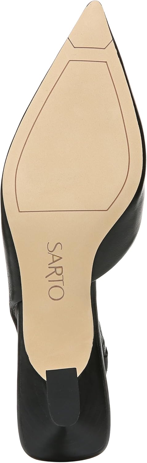 Franco Sarto Women's Devin Pointed Toe Kitten Heel Slingback Pump