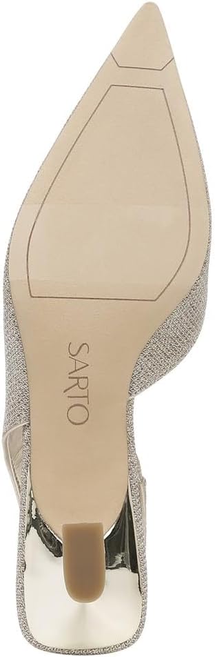 Franco Sarto Women's Devin Pointed Toe Kitten Heel Slingback Pump