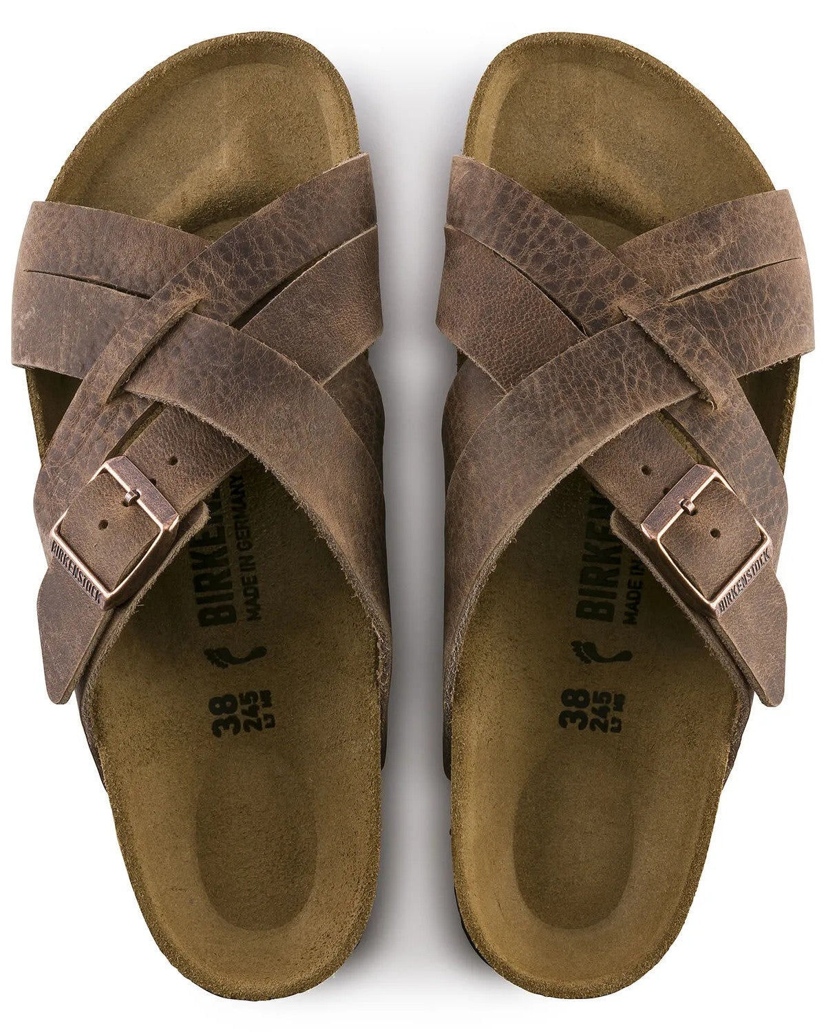 Birkenstock Unisex Lugano Crossed Strap Sandal