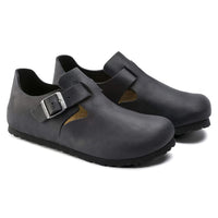 Birkenstock London Black Oiled Leather Clog