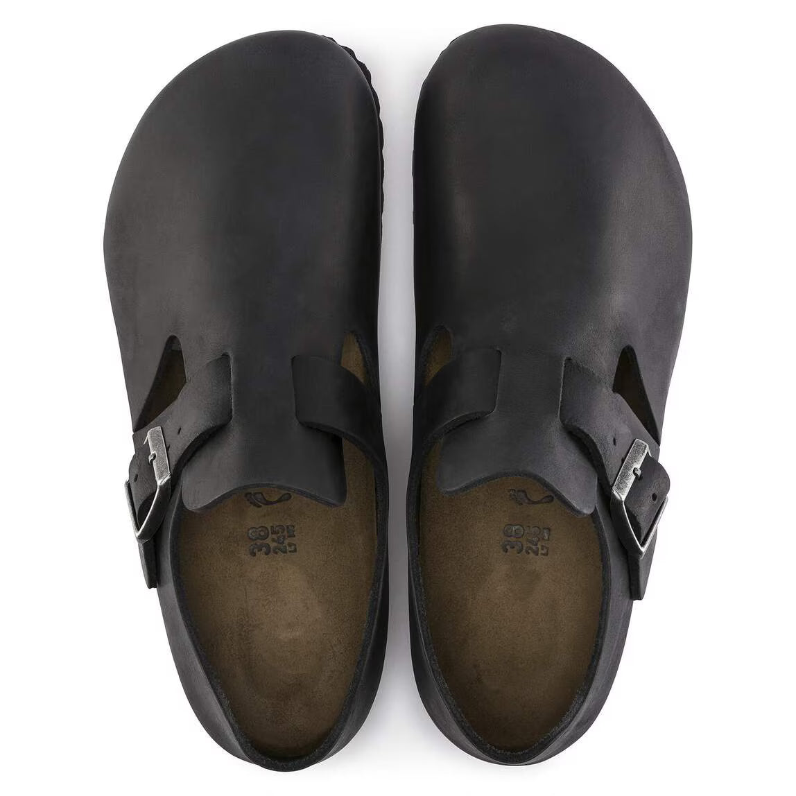Birkenstock London Black Oiled Leather Clog