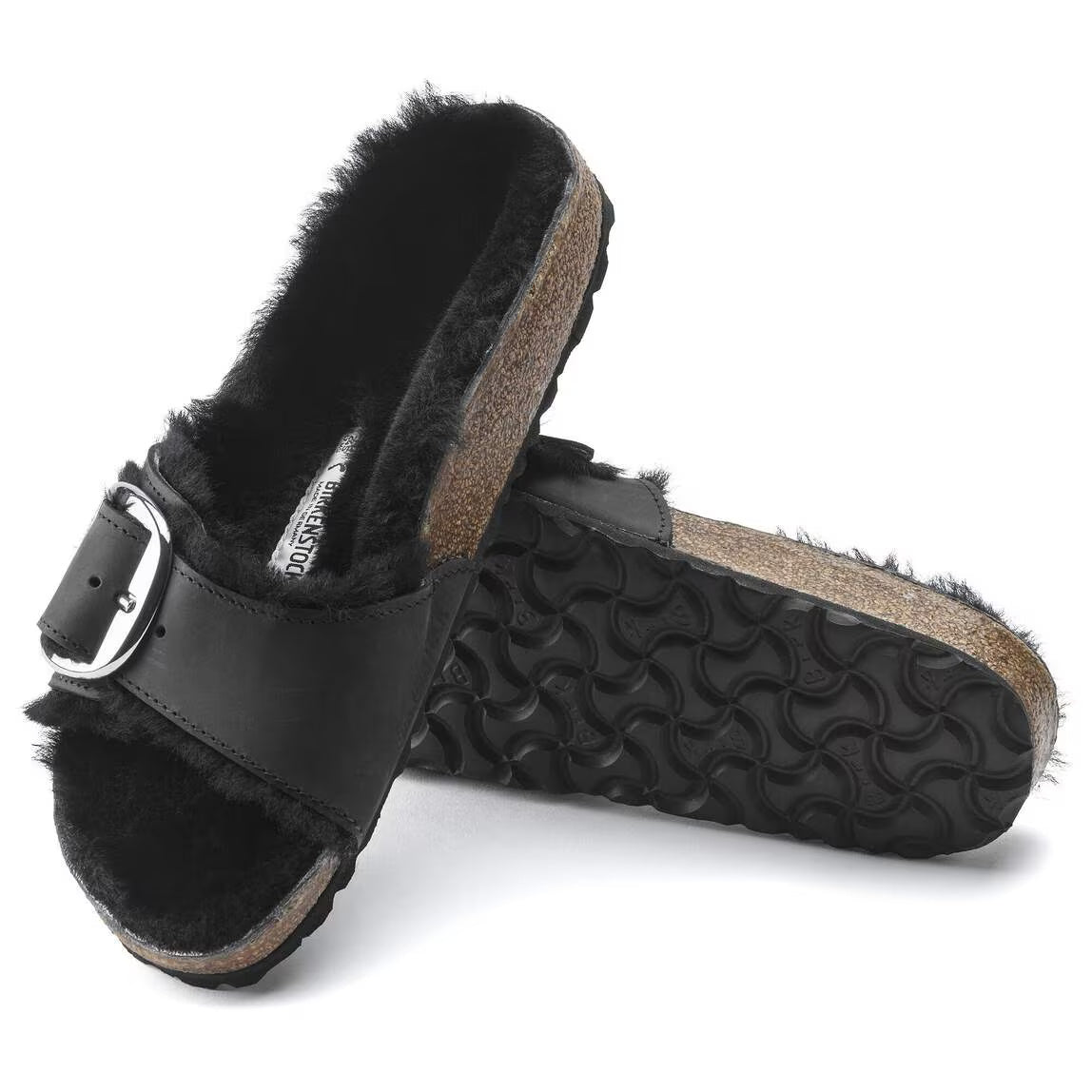 Birkenstock Madrid Big Buckle Shearling Women's Sandals