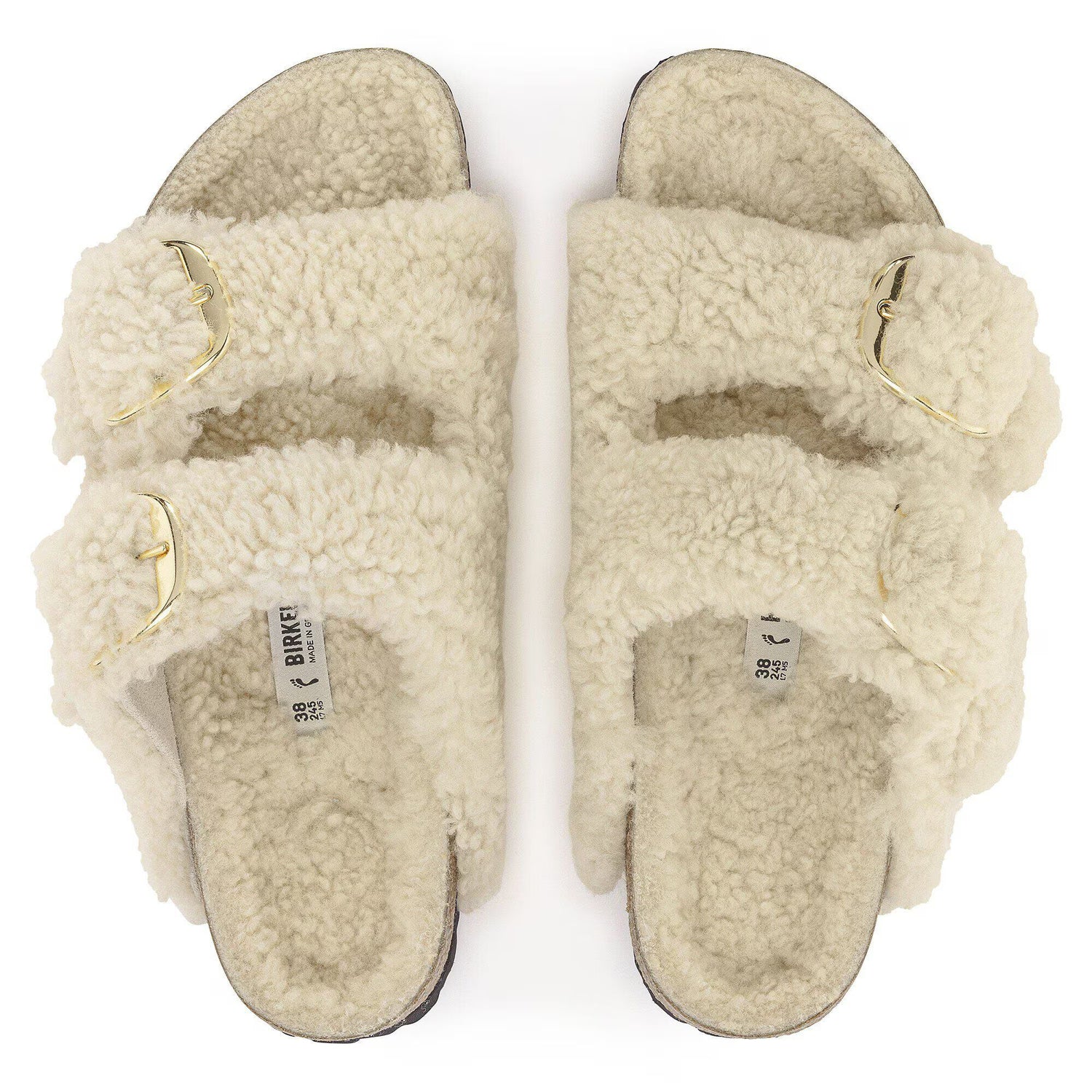 Birkenstock Women's Arizona Big Buckle Teddy Shearling Sandals