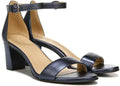 French Navy Metallic Leather