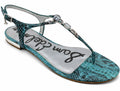 Teal Snake Print