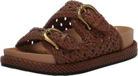 Sam Edelman Women's Reid Buckle Slide Footbed Sandals NW/OB