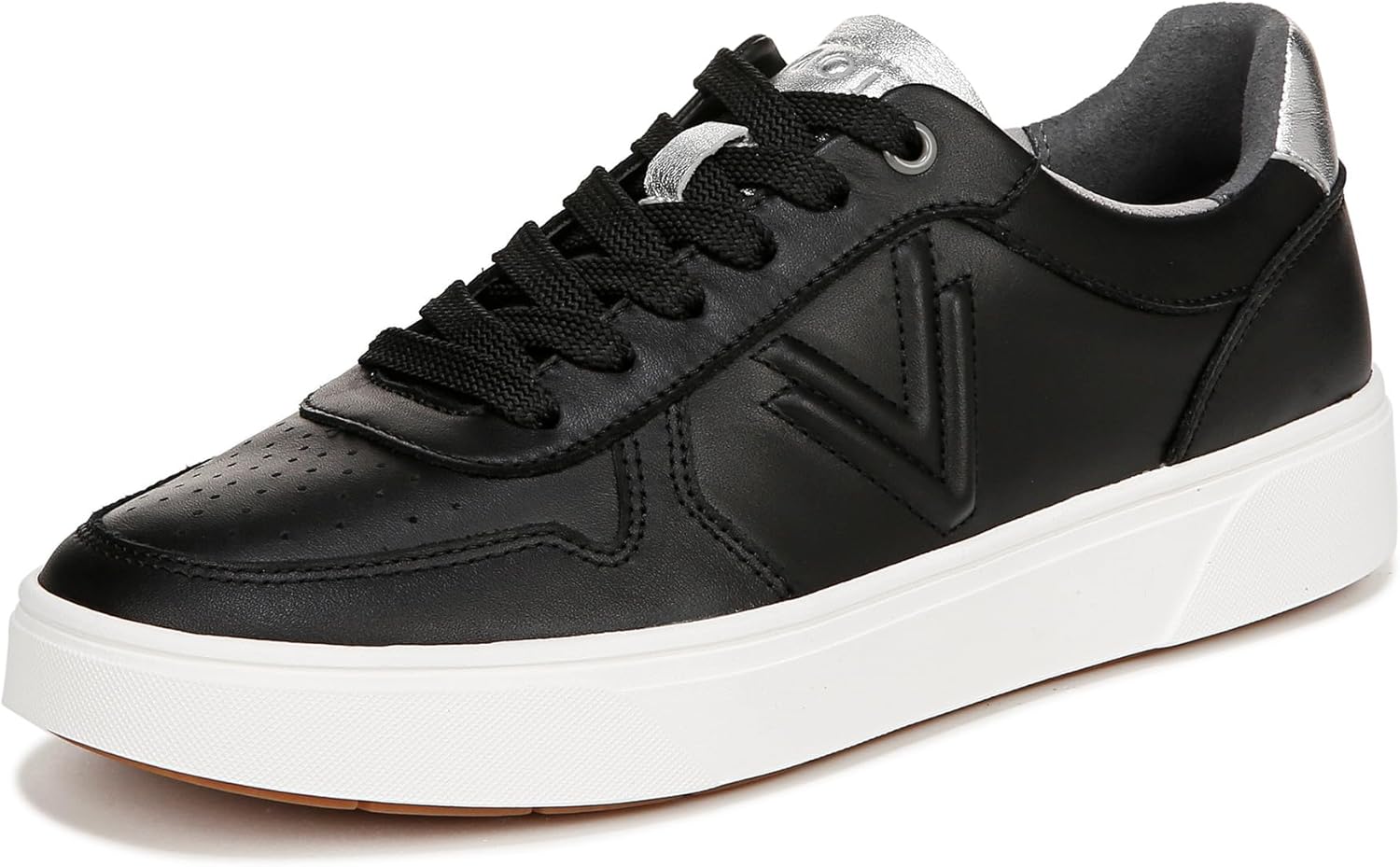 Black & Silver Leather