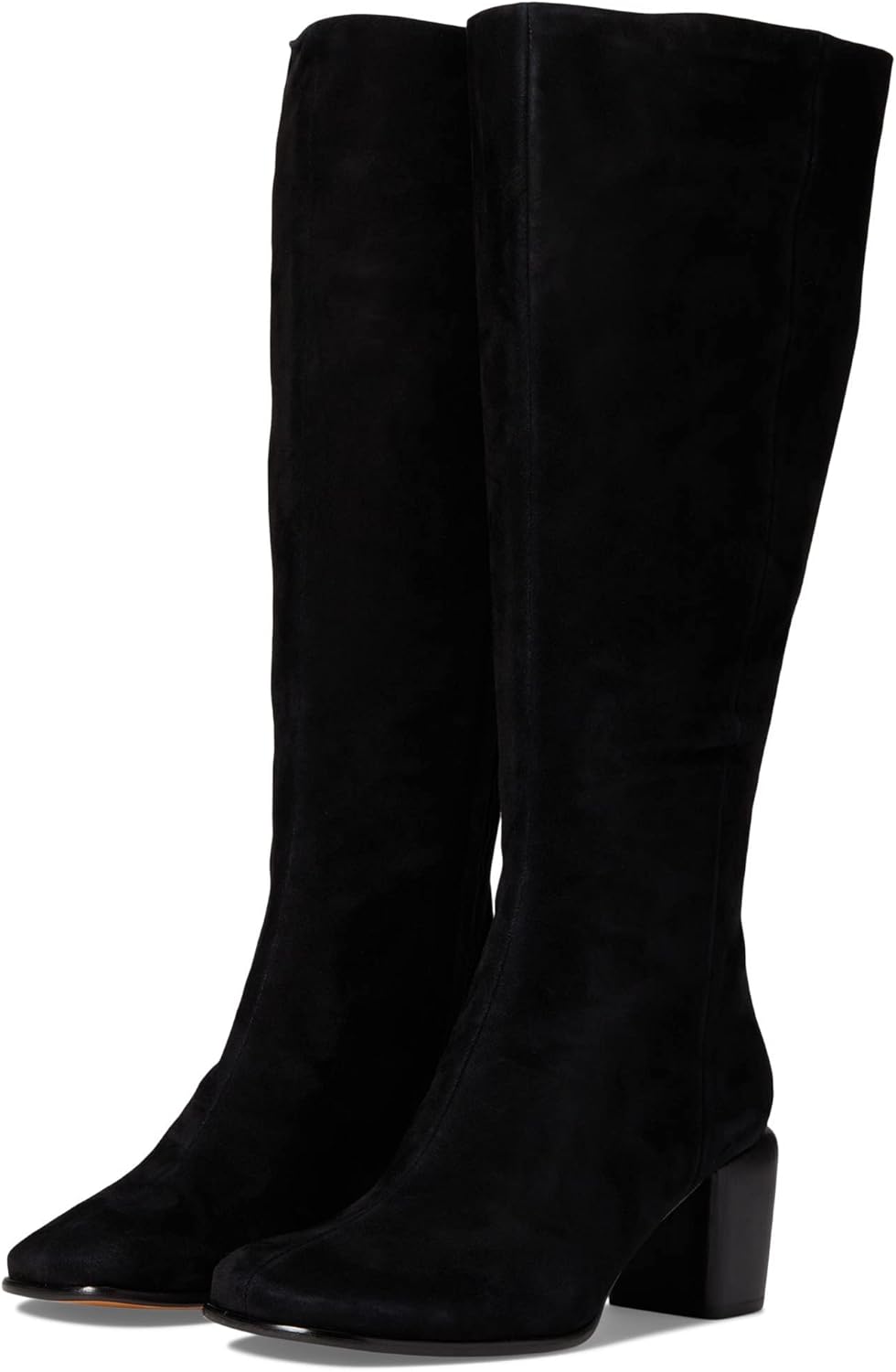 Black Suede Wide Calf