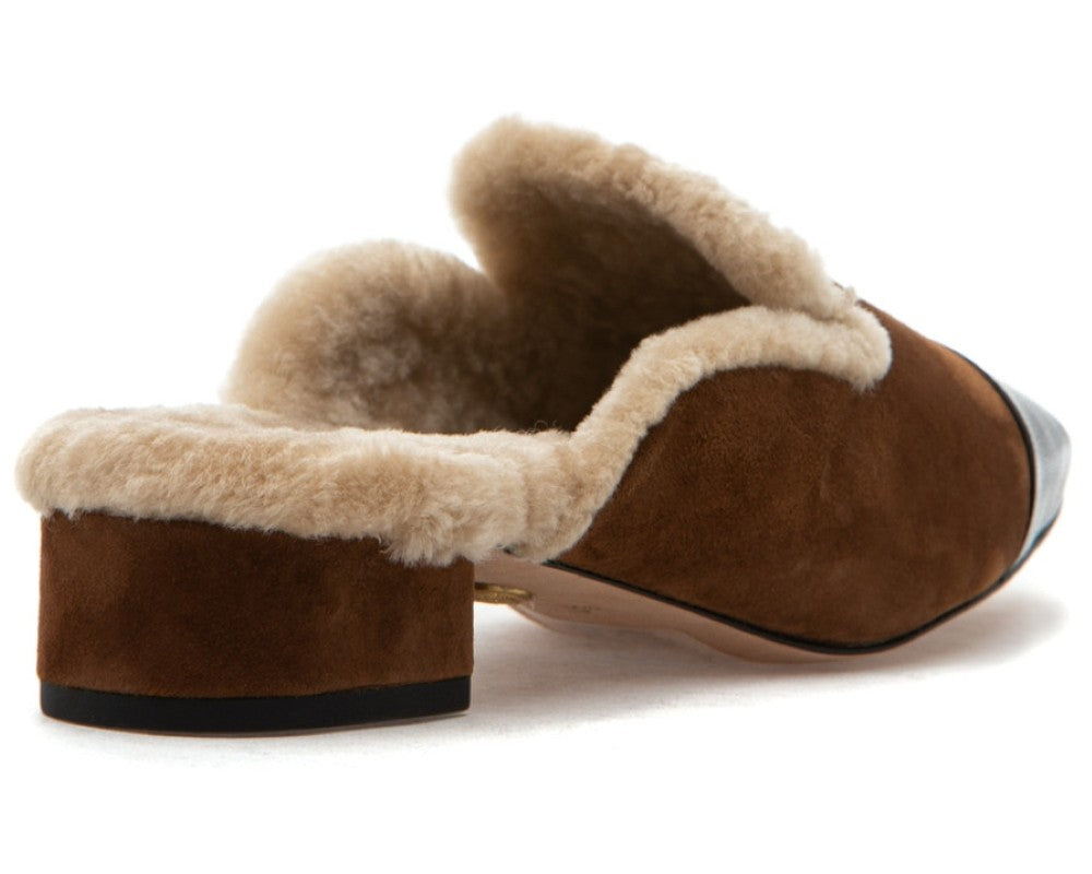 Veronica Beard Women's Cecile Shearling Mule NW/OB