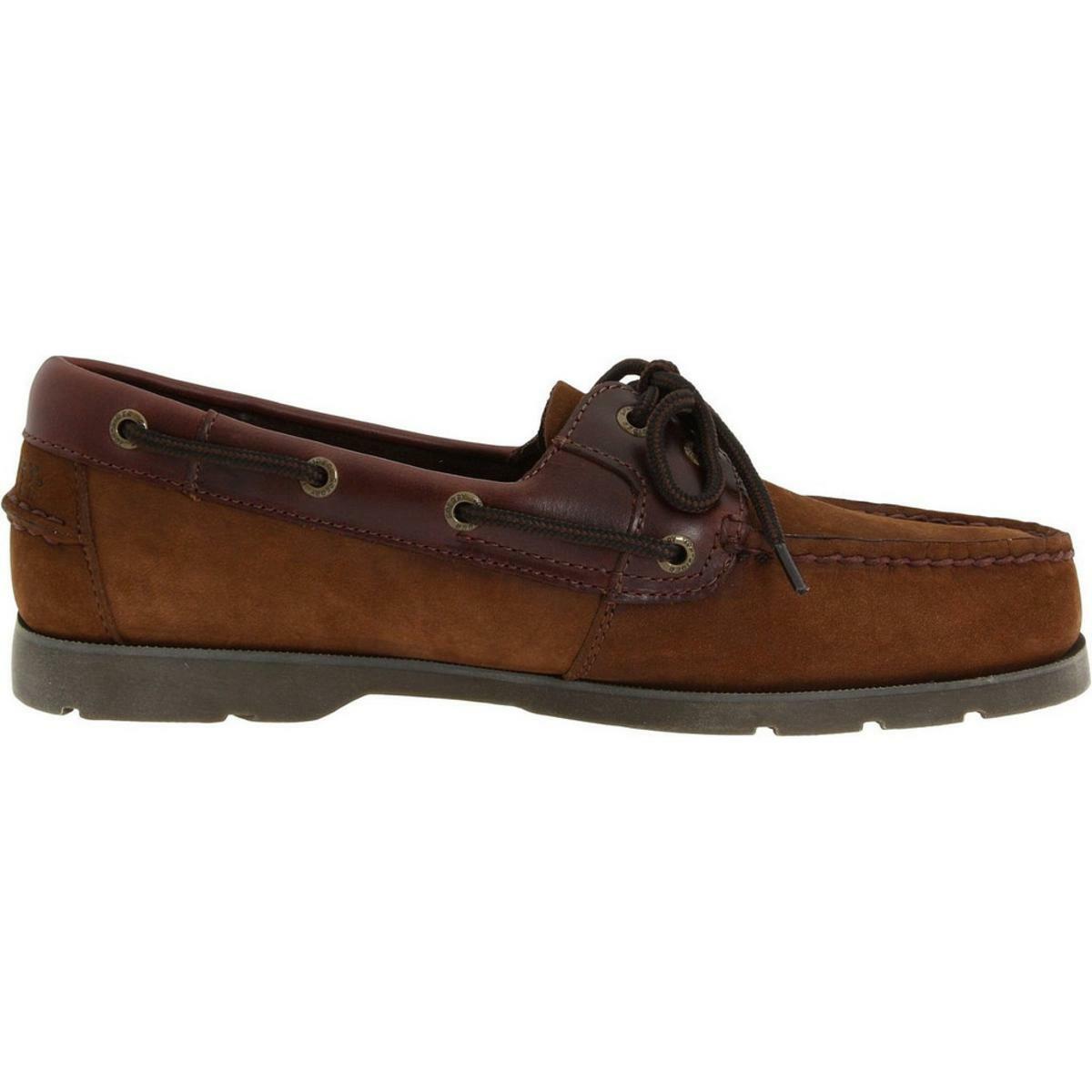 Sperry Top-Sider Men's Leeward 2-Eye Brown Buck Boat Shoes NW/OB