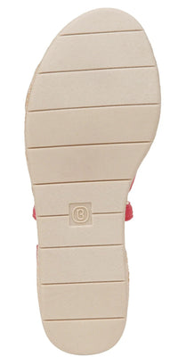 BZees Women's Bali Sand Strappy Wedge Sandals NW/OB